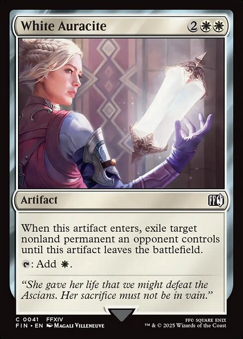 White Auracite Final Fantasy Magic: The Gathering card image