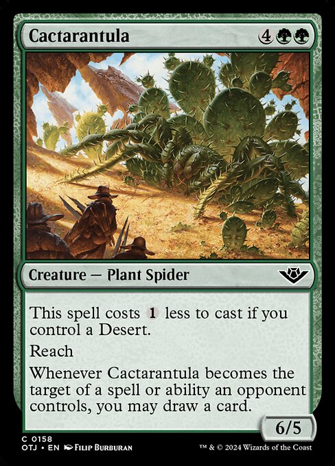 Cactarantula - Outlaws of Thunder Junction #158 Magic: The Gathering card image