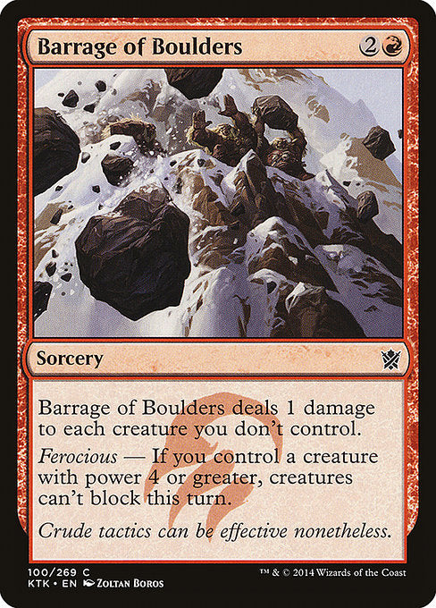 Barrage of Boulders - Khans of Tarkir #100