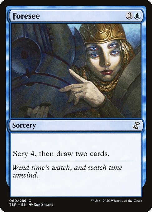 Foresee Time Spiral Remastered Magic: The Gathering card image