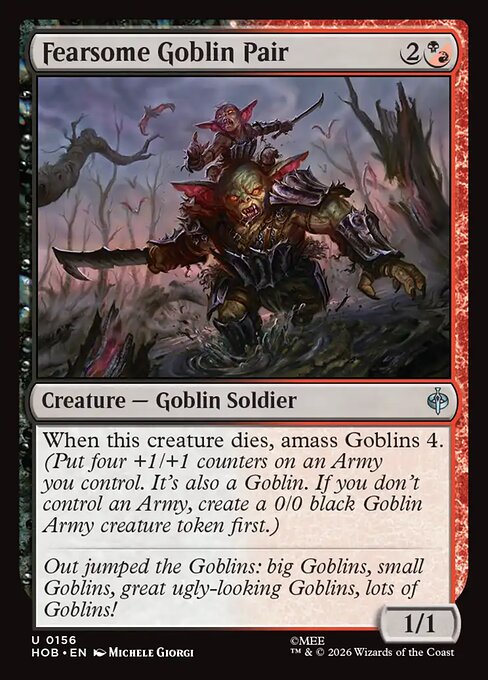 Fearsome Goblin Pair HOB 156