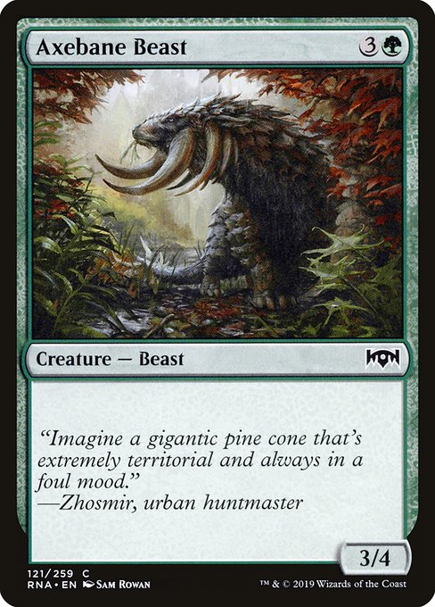 Axebane Beast - Ravnica Allegiance #121