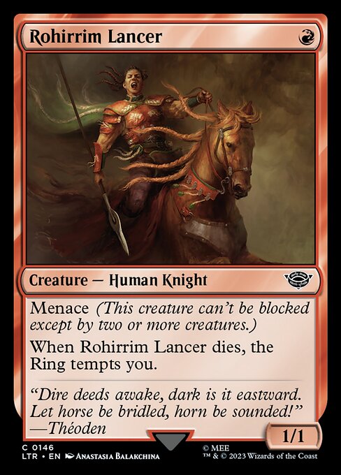 Rohirrim Lancer - The Lord of the Rings: Tales of Middle-earth #146 Magic: The Gathering card image