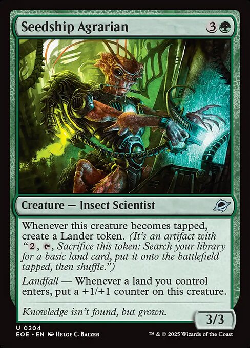 Seedship Agrarian Edge of Eternities Magic: The Gathering card image
