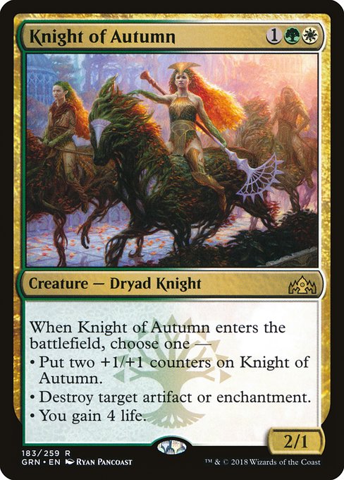 Knight of Autumn - Guilds of Ravnica #183