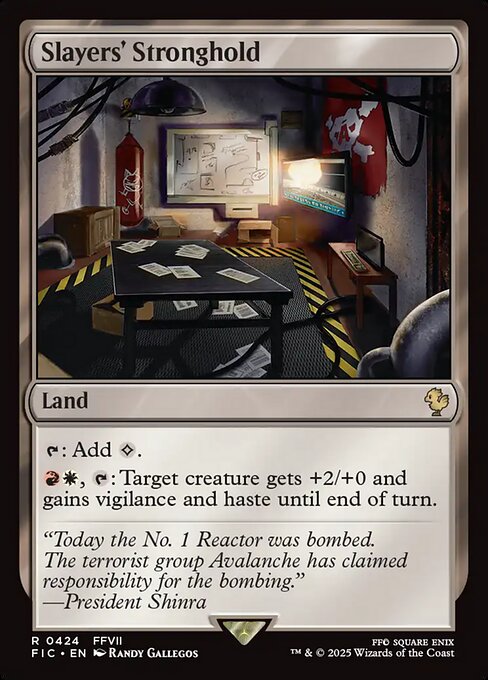 Slayers' Stronghold Final Fantasy Commander Magic: The Gathering card image