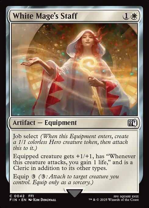 White Mage's Staff - Final Fantasy #42 Magic: The Gathering card image