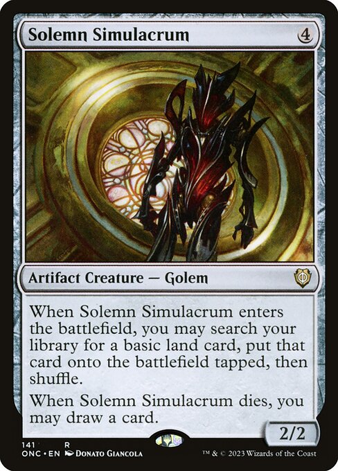 Solemn Simulacrum - Phyrexia: All Will Be One Commander #141