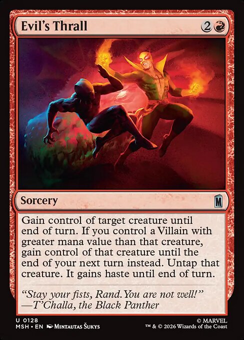 Evil's Thrall Marvel Super Heroes Magic: The Gathering card image