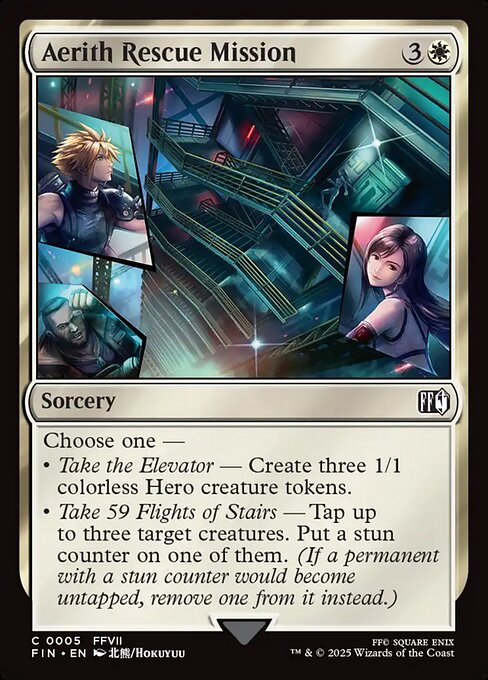 Aerith Rescue Mission - Final Fantasy #5 Magic: The Gathering card image