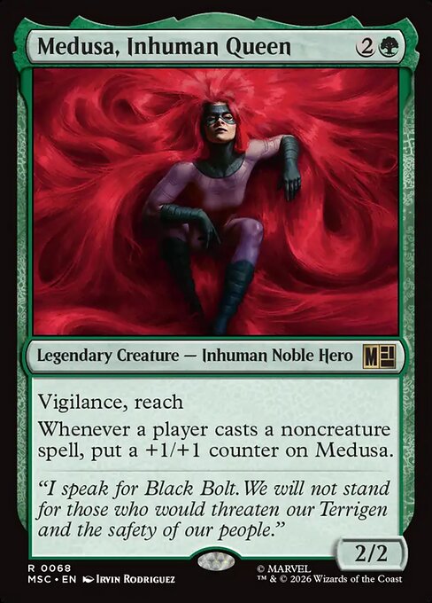 Medusa, Inhuman Queen Marvel Super Heroes Commander Magic: The Gathering card image