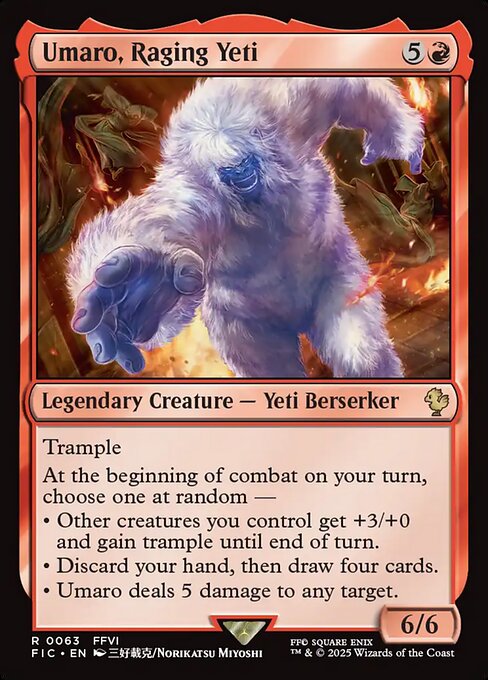 Umaro, Raging Yeti - Final Fantasy Commander #63