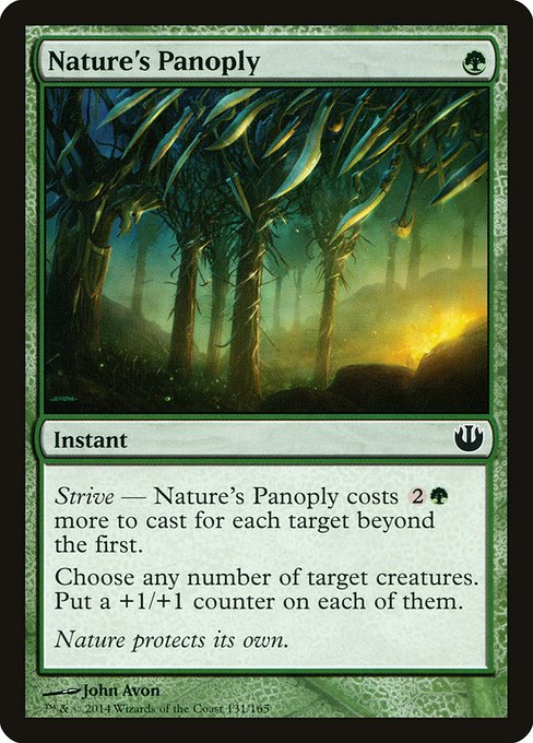 Nature's Panoply - Journey into Nyx #131 Magic: The Gathering card image