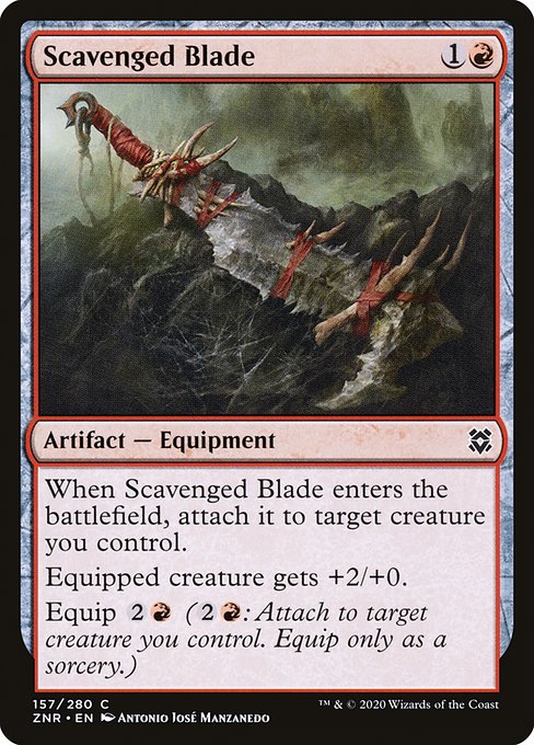 Scavenged Blade - Zendikar Rising #157