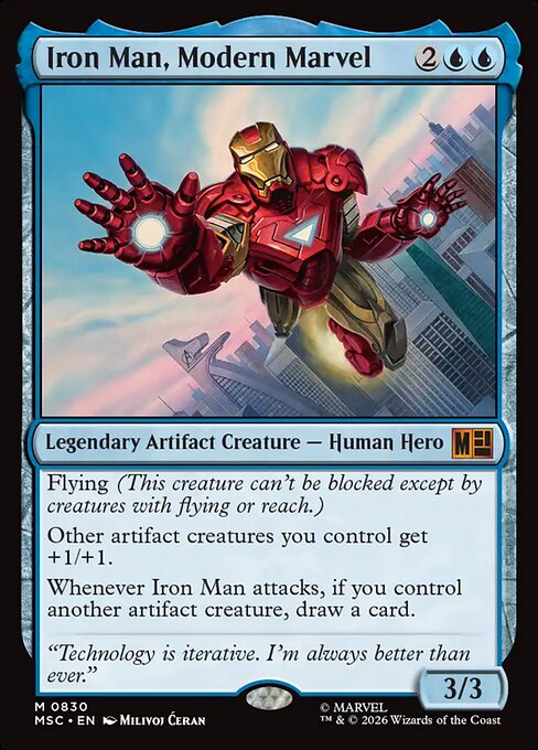 Iron Man, Modern Marvel - Marvel Super Heroes Commander #830 (Foil)