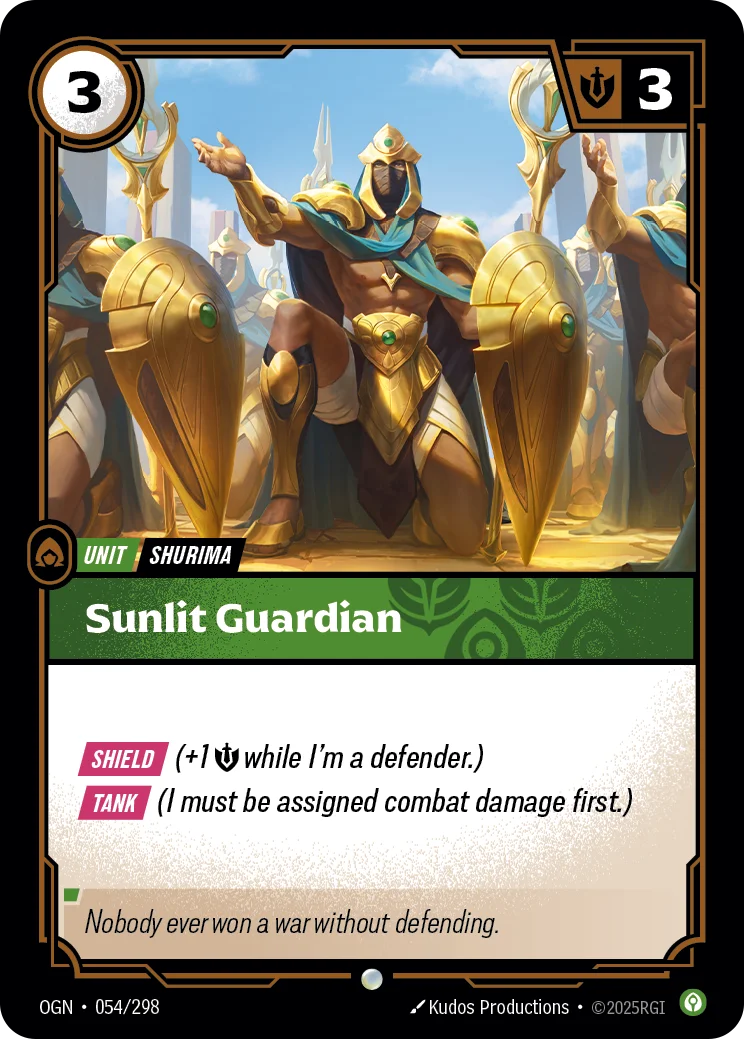 Sunlit Guardian Riftbound card image