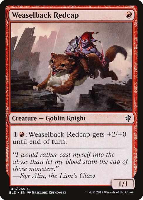 Weaselback Redcap - Throne of Eldraine #148