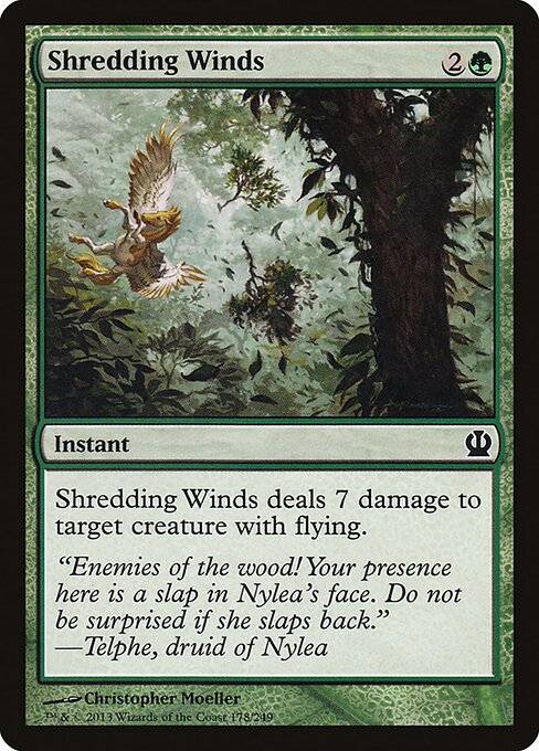 Shredding Winds Theros Magic: The Gathering card image