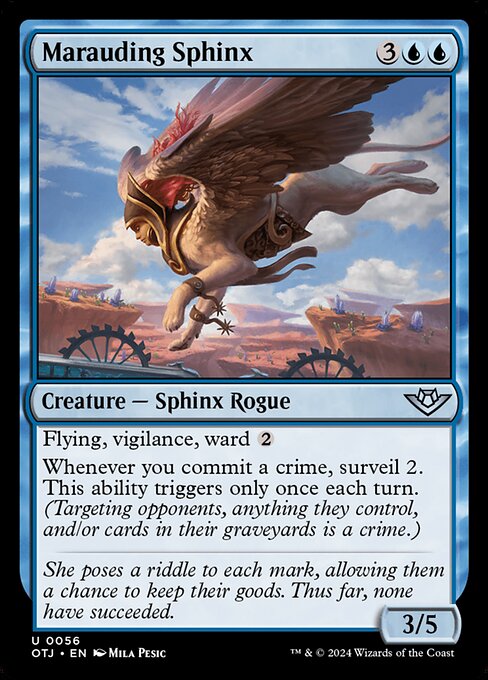 Marauding Sphinx - Outlaws of Thunder Junction #56