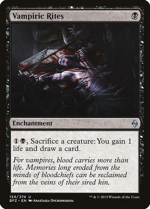 Vampiric Rites - Battle for Zendikar #124