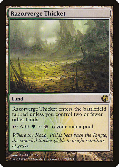 Razorverge Thicket Scars of Mirrodin Magic: The Gathering card image