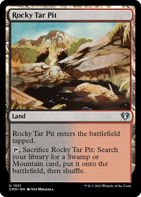 Rocky Tar Pit - Commander Masters #1021
