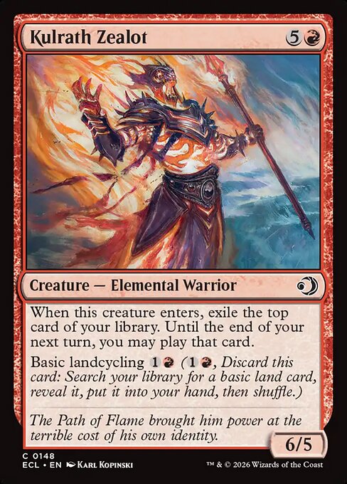 Kulrath Zealot Lorwyn Eclipsed Magic: The Gathering card image