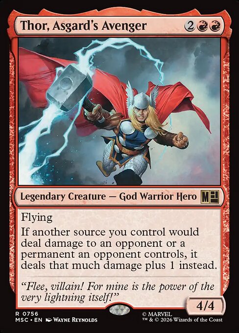 Thor, Asgard's Avenger Marvel Super Heroes Commander Magic: The Gathering card image