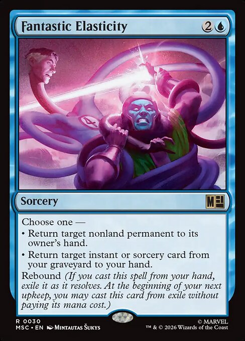 Fantastic Elasticity Marvel Super Heroes Commander Magic: The Gathering card image