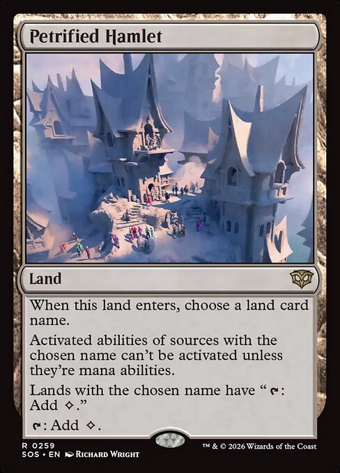 Petrified Hamlet Secrets of Strixhaven Magic: The Gathering card image