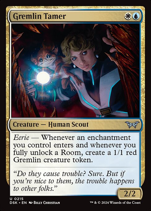 Gremlin Tamer Duskmourn: House of Horror Magic: The Gathering card image