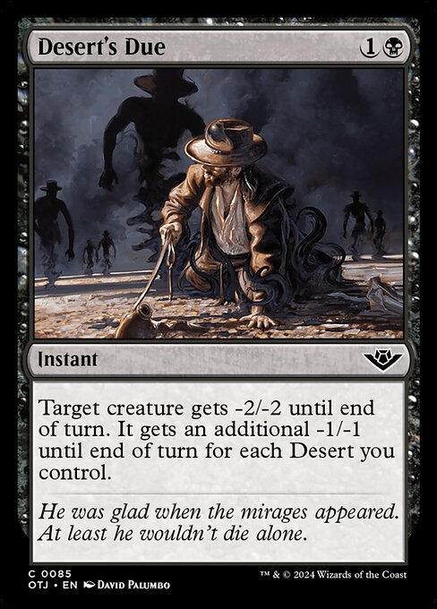 Desert's Due - Outlaws of Thunder Junction #85 Magic: The Gathering card image