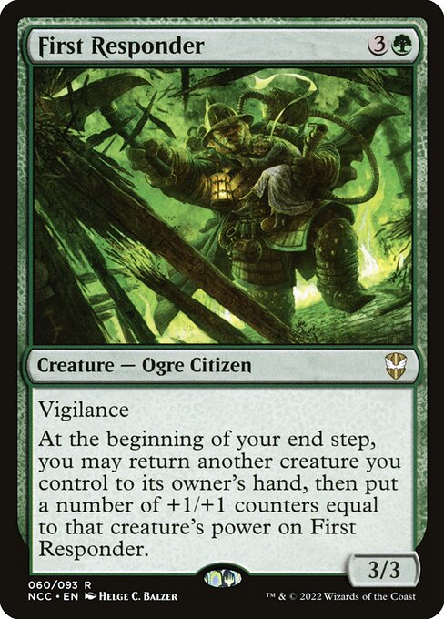 First Responder - New Capenna Commander #60 Magic: The Gathering card image