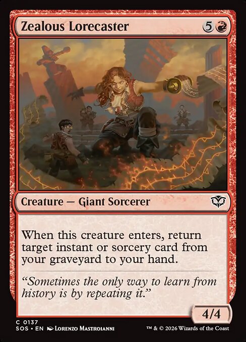 Zealous Lorecaster - Secrets of Strixhaven #137 Magic: The Gathering card image