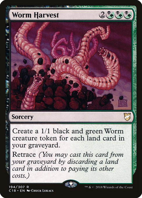 Worm Harvest - Commander 2018 #194