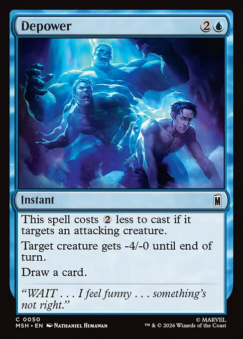 Depower Marvel Super Heroes Magic: The Gathering card image