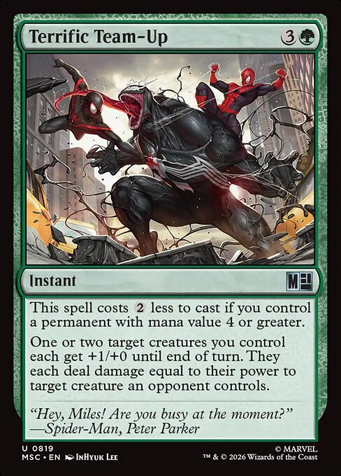Terrific Team-Up Marvel Super Heroes Commander Magic: The Gathering card image