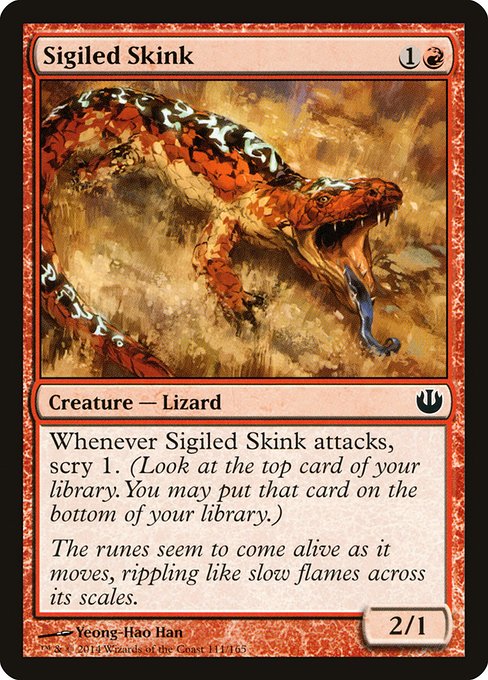 Sigiled Skink - Journey into Nyx #111 Magic: The Gathering card image