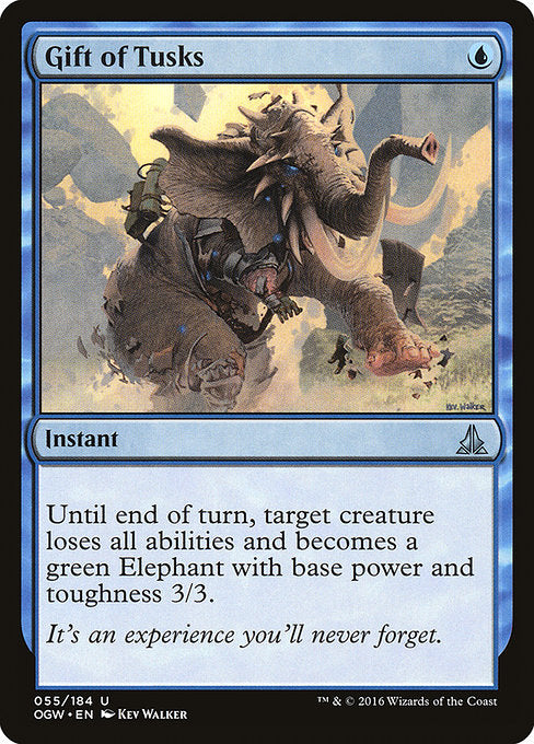 Gift of Tusks - Oath of the Gatewatch #55 Magic: The Gathering card image