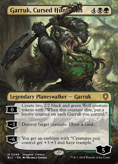 Garruk, Cursed Huntsman - Bloomburrow Commander #99