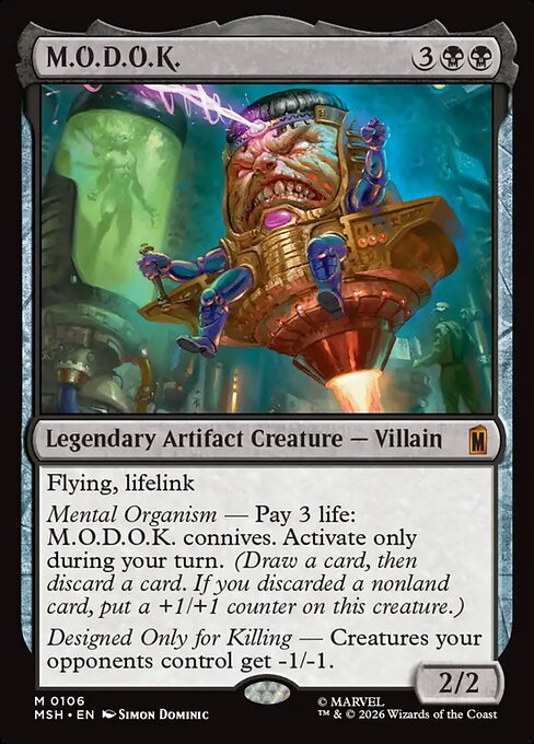 M.O.D.O.K. Marvel Super Heroes Magic: The Gathering card image