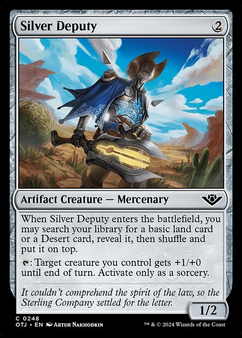 Silver Deputy Outlaws of Thunder Junction Magic: The Gathering card image