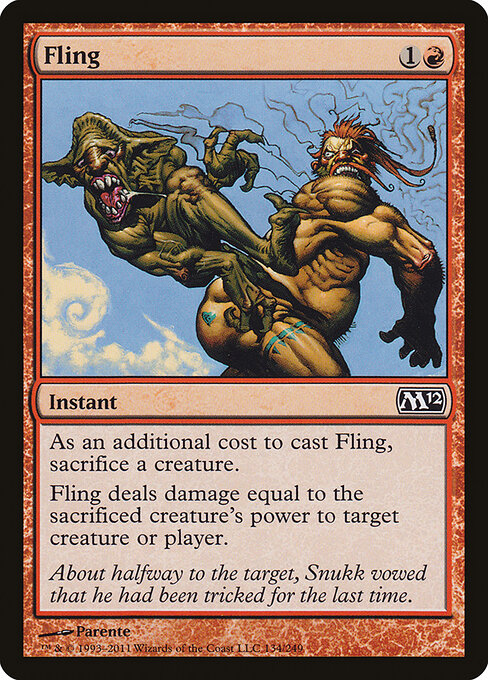 Fling Magic 2012 Magic: The Gathering card image