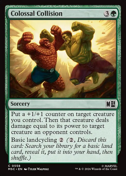 Colossal Collision Marvel Super Heroes Commander Magic: The Gathering card image