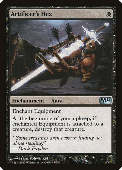 Artificer's Hex - Magic 2014 #85 Magic: The Gathering card image