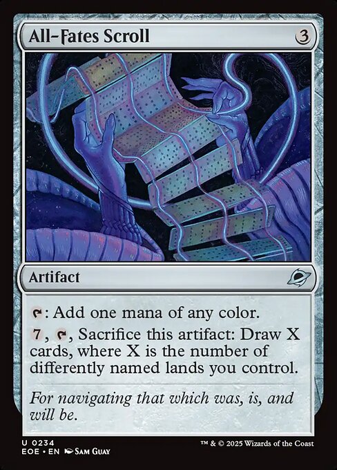 All-Fates Scroll - Edge of Eternities #234 Magic: The Gathering card image