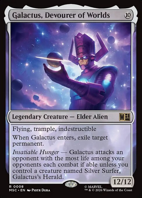 Galactus, Devourer of Worlds Marvel Super Heroes Commander Magic: The Gathering card image
