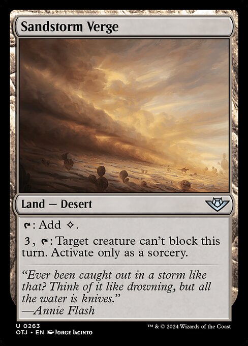 Sandstorm Verge - Outlaws of Thunder Junction #263