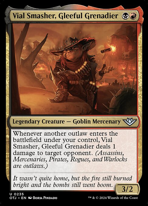 Vial Smasher, Gleeful Grenadier - Outlaws of Thunder Junction #235