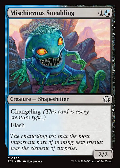 Mischievous Sneakling Lorwyn Eclipsed Magic: The Gathering card image